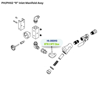 NPTM X NPTF ELBOW (HI05093) (HI-05093)