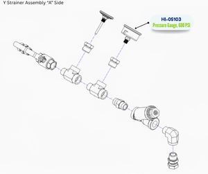 PMC PRESSURE GAUGE, CM 0600 PSI (HI05103) (HI-05103)