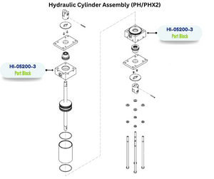 HYDRAULIC PORT BLOCK (HI052003) (HI-05200-3)