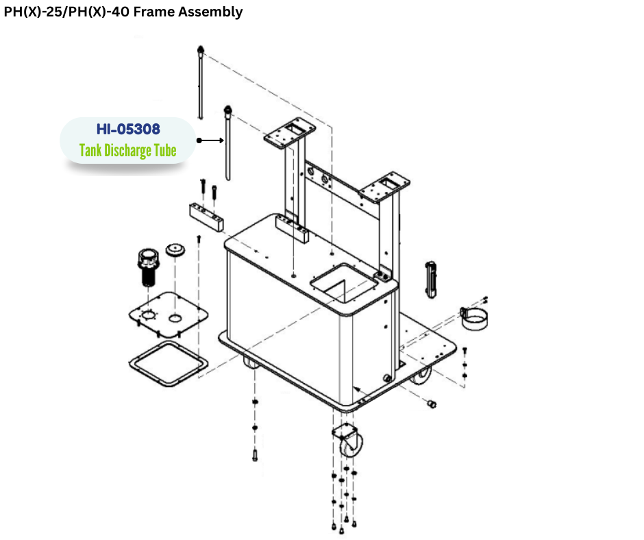 PMC TANK DISCHARGE TUBE (HI05308) (HI-05308)