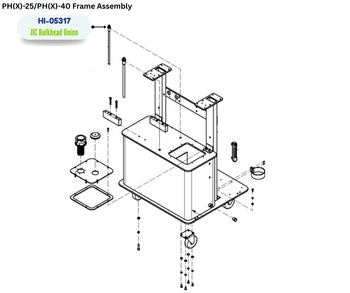 PMC BULKHEAD UNION, STRT, 06 JIC (HI05317) (HI-05317)