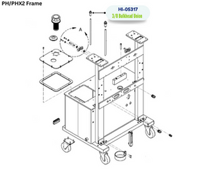 PMC BULKHEAD UNION, STRT, 06 JIC (HI05317) (HI-05317)