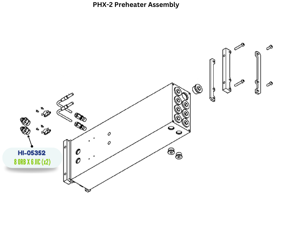 FTG, 08 ORB X 06 JIC, STL (HI05352) (HI-05352)