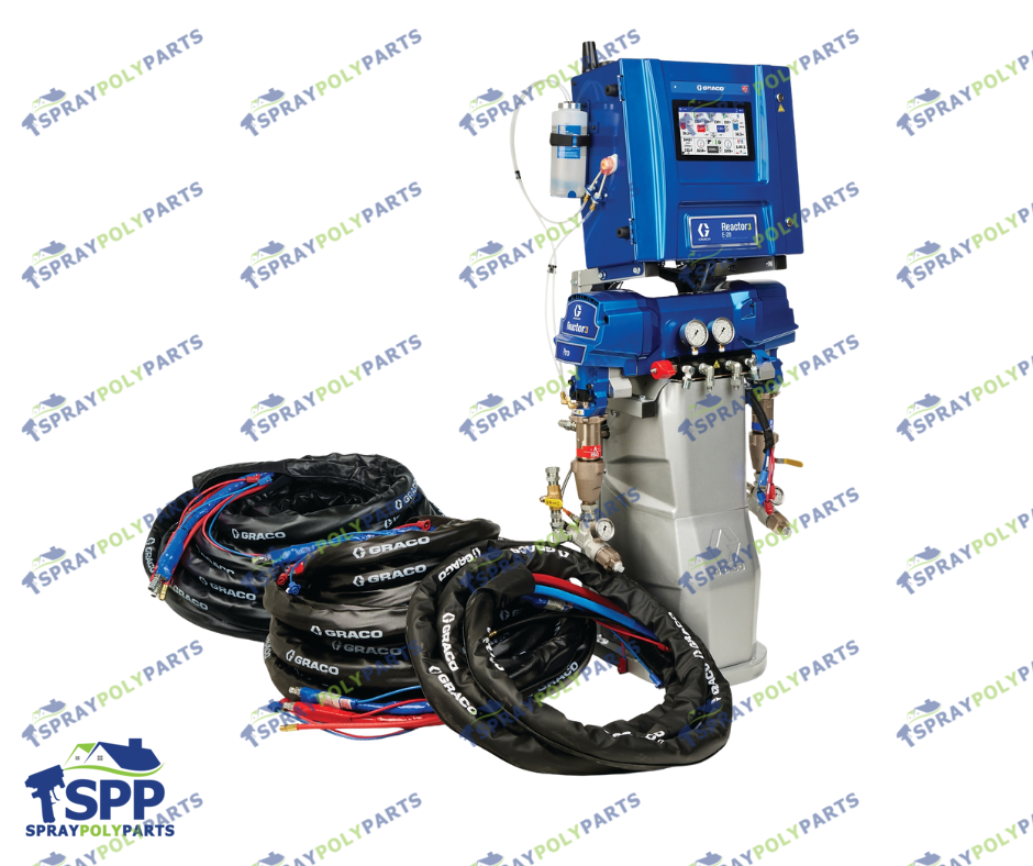 GRACO REACTOR 3 E-20 PRO TIER SPRAY FOAM PROPORTIONER PACKAGE 200FT INTERNAL HOSE  10KW (IHR313)