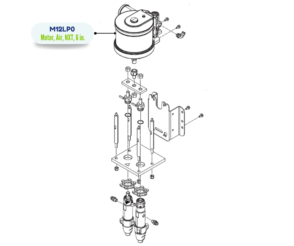 A25 PARK 6.0 IN AIR MOTOR KIT (M12LP0)