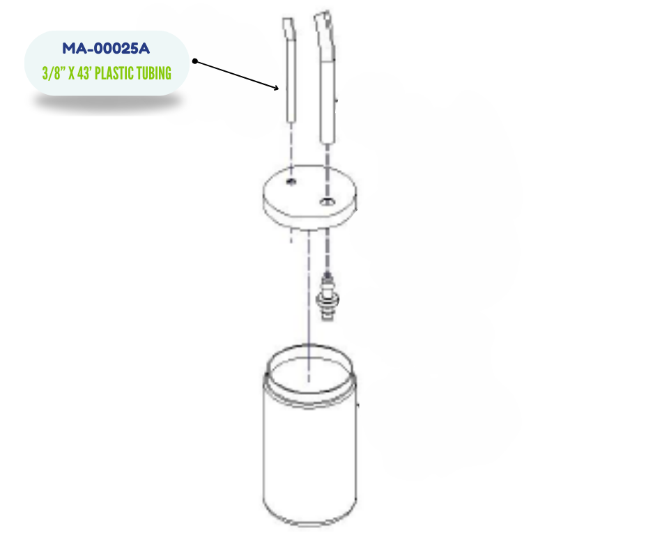 PMC 3/8X3' PLASTIC TUBING SUPPLY (MA-00025A)