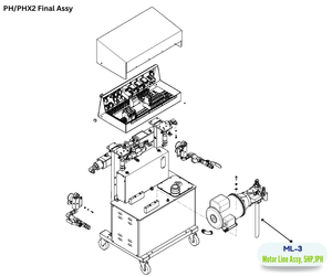 MOTOR LINE ASSY, 5HP, 1PH, 60HZ (ML3) (ML-3)