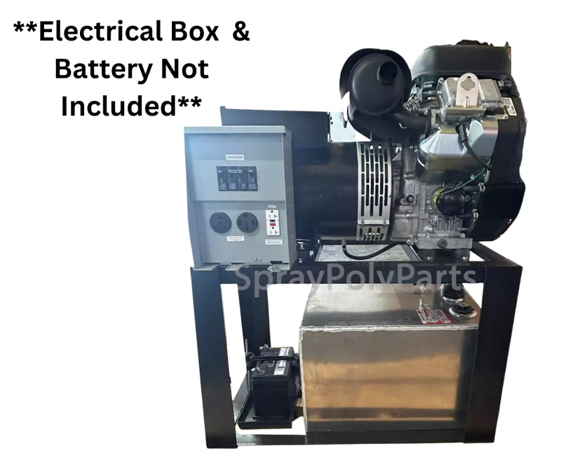 27KW 120/240V 3-PHASE 60HZ GAS GENERATOR WITH STAND (SPP27KW) (SPP-27KW)