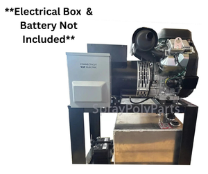 27KW 120/240V 3-PHASE 60HZ GAS GENERATOR WITH STAND (SPP27KW) (SPP-27KW)