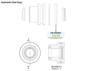 PMC HYD CYL ROD ORING #218 (OR00039A) (OR-00039A)