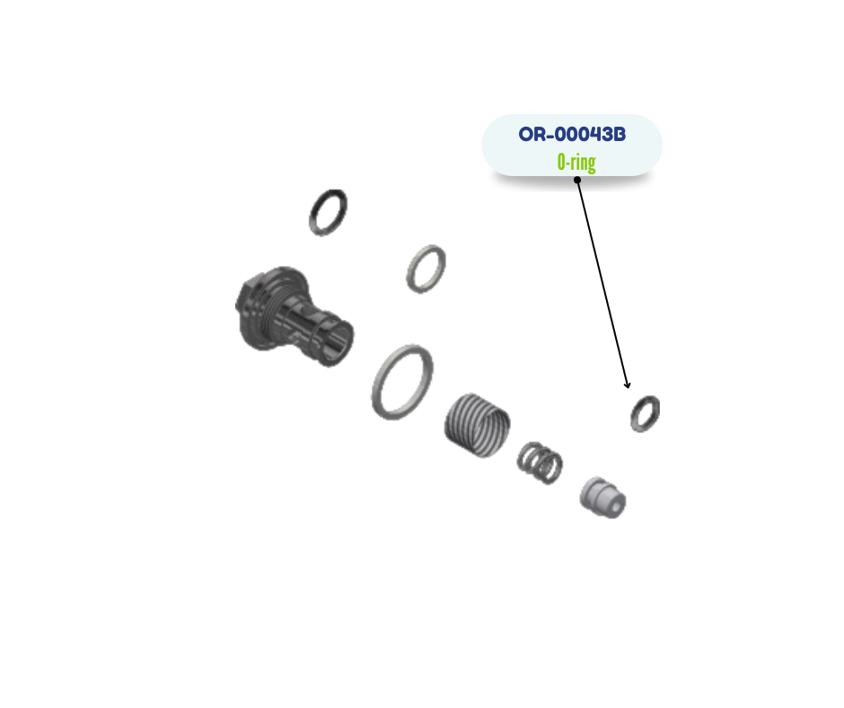 O-Ring, -010, Aflas, 80D (OR-00043B)