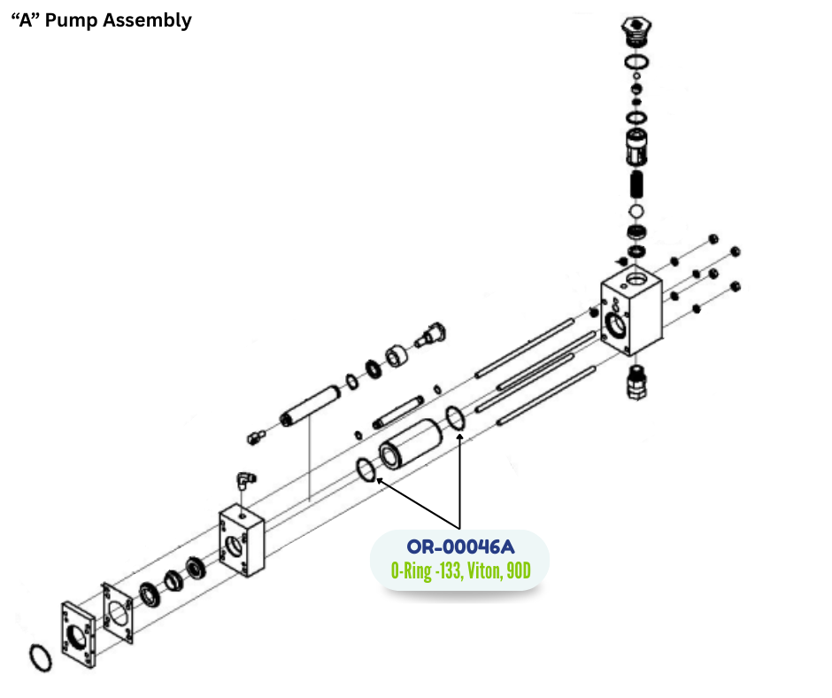 PMC ORING #133, VITON 90D PUMP CY (OR00046A) (OR-00046A)