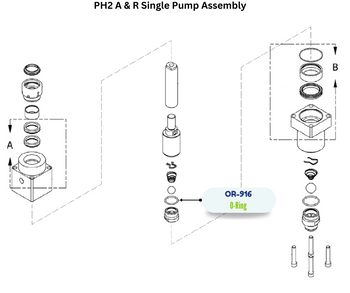 PMC BRN VITON 916 ORING (OR916) (OR-916)