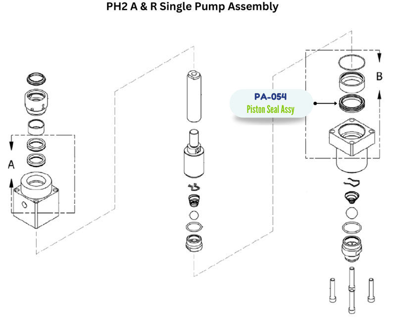 PMC PISTON SEAL ASSY (PA054) (PA-054)