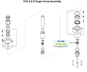 FOOT VALVE SPRING (PA061) (PA-061)
