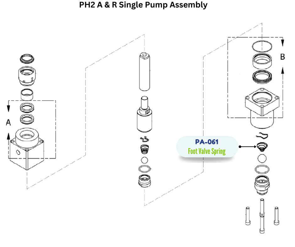 FOOT VALVE SPRING (PA061) (PA-061)