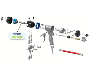 Fusion ProConnect Round 04 Mix Chamber with 0.070 in (1.8 mm) Orifice Size (PC70RD)