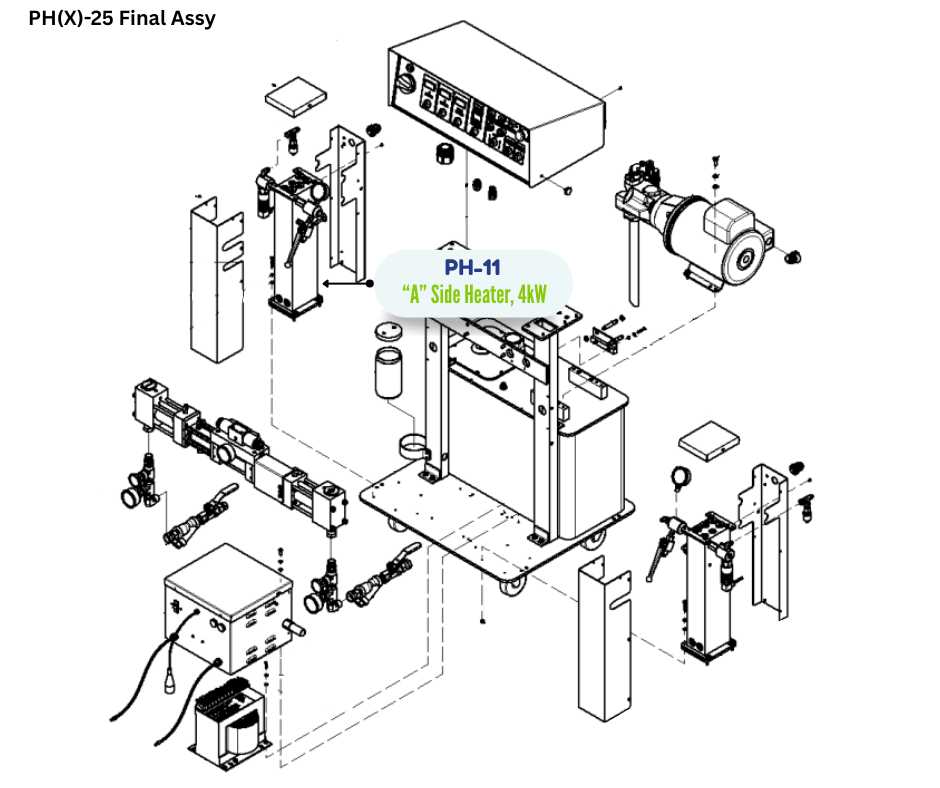 PMC PREHEATER A, 4.000KW, CLASSIC (PH11) (PH-11)