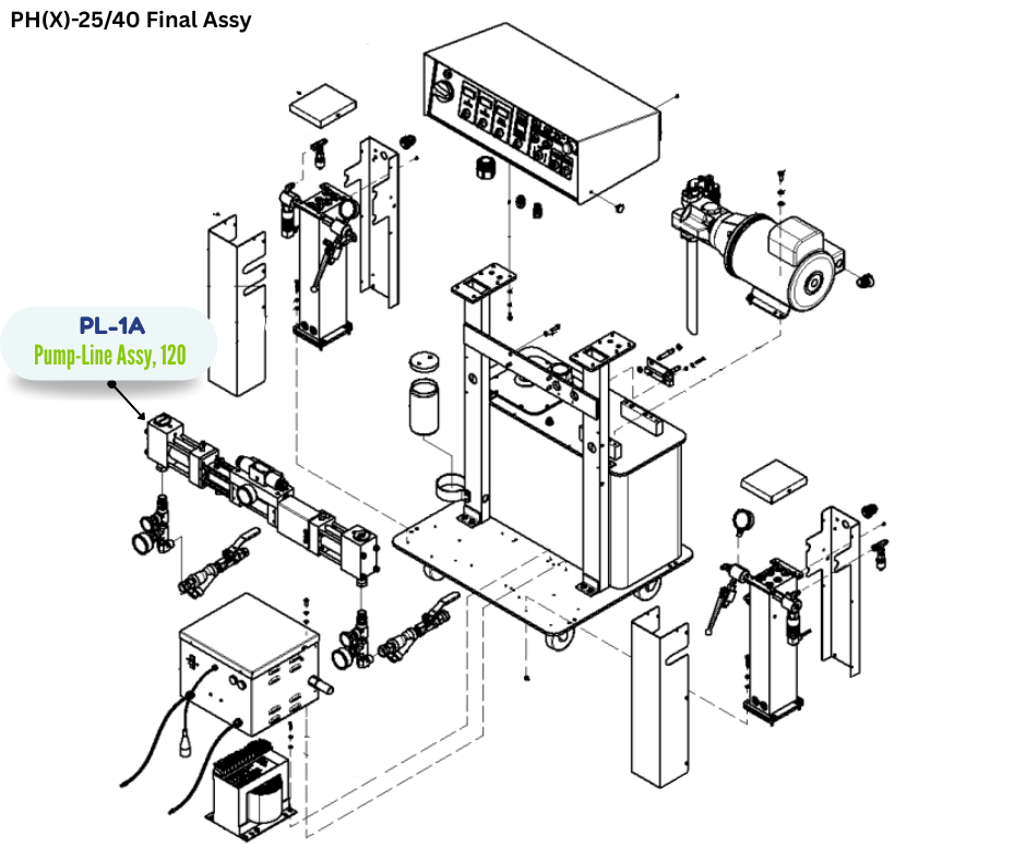 PMC PUMPLINE ASSY, 120A/120R (PL1A) (PL-1A)
