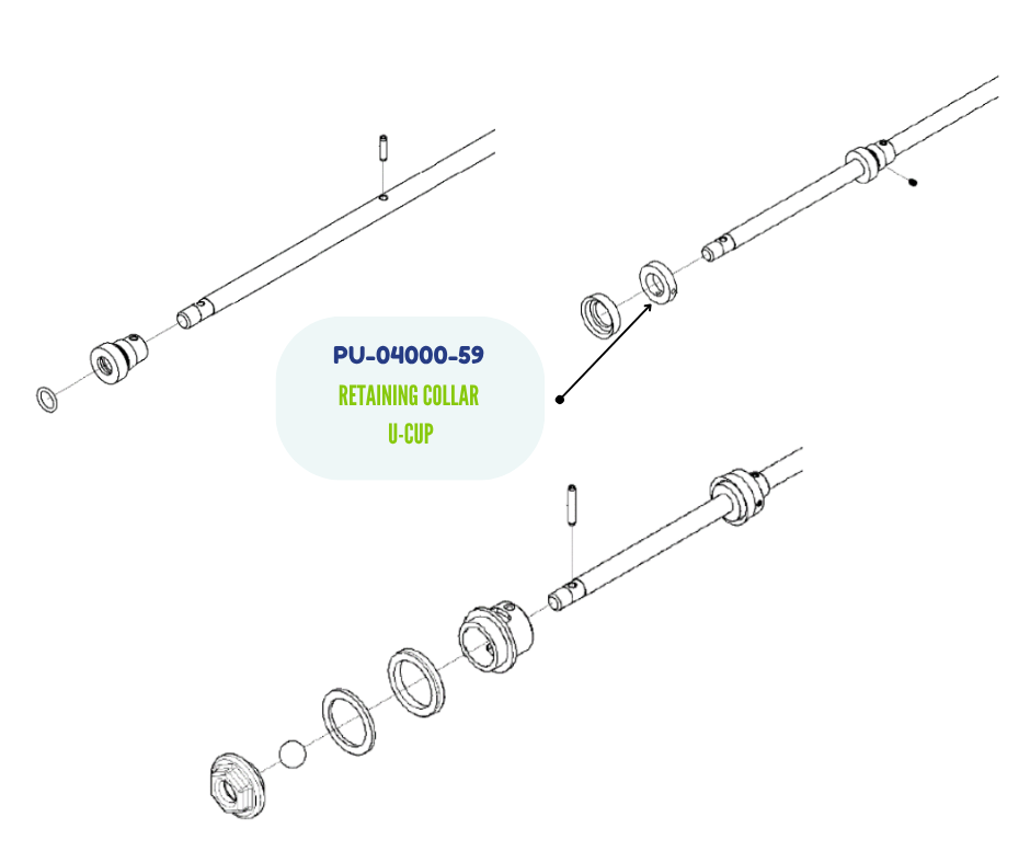 PMC RETAINING COLLAR U-CUP (PU-04000-59)