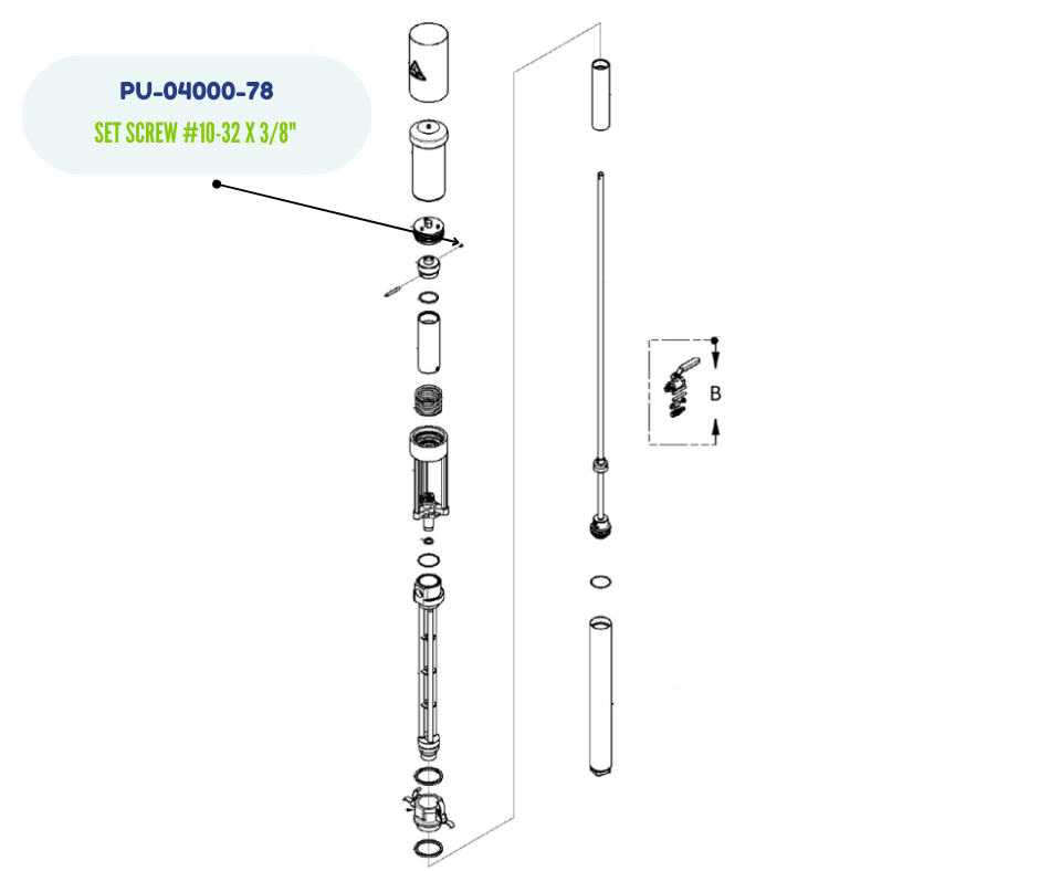 PMC Set Screw,#10-32 X  3/8 (PU-04000-78)