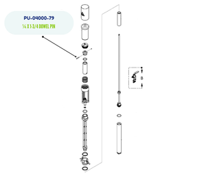 PMC 1/4 x 1-3/4 Dowel Pin (PU-04000-79)