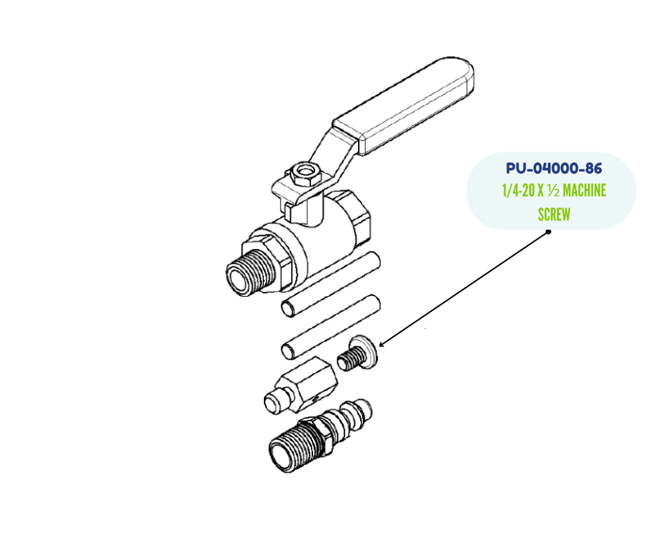 PMC 1/4-20 x .5 Machine Screw (PU-04000-86)