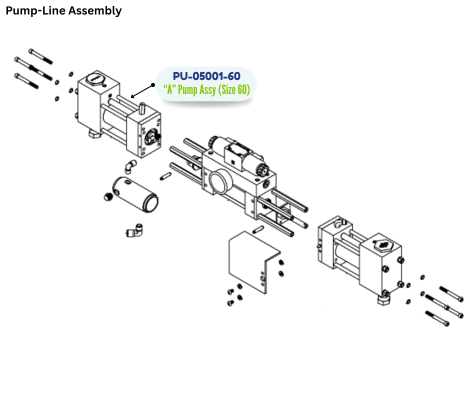 PMC A PUMP ASSY, SIZE 60 (PU0500160) (PU-05001-60)