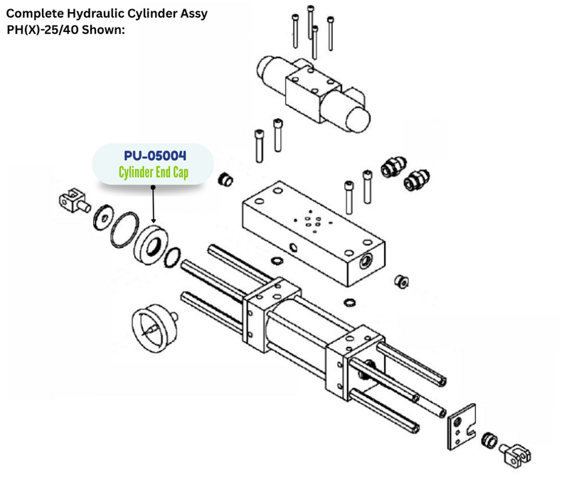 PMC CYLINDER END CAP (PU05004) (PU-05004)