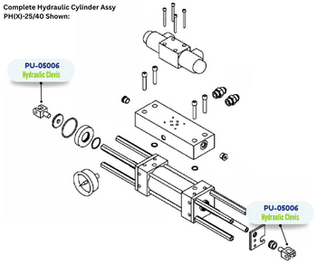 PMC HYDRAULIC CLEVIS (PU05006) (PU-05006)