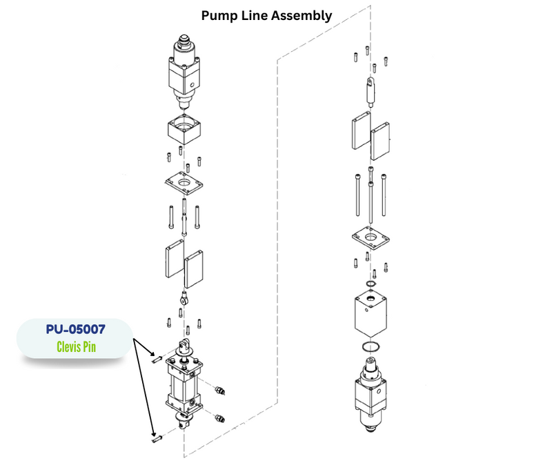 PMC CLEVIS W/ ECLIP PIN (PU05007) (PU-05007)