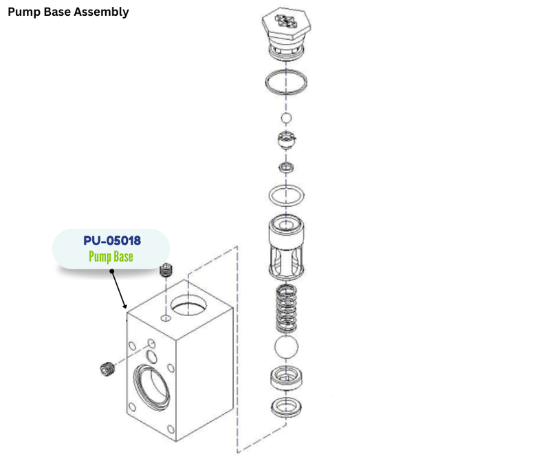 PMC PUMP BASE (PU05018) (PU-05018)