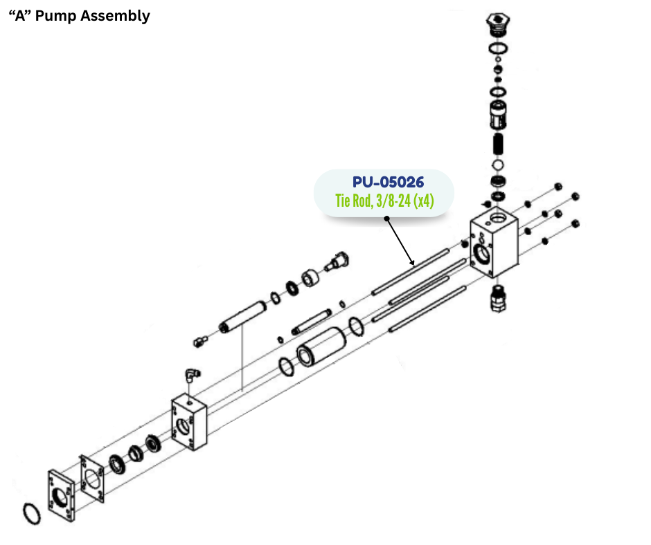 PMC TIE ROD, 3/824 (PU05026) (PU-05026)