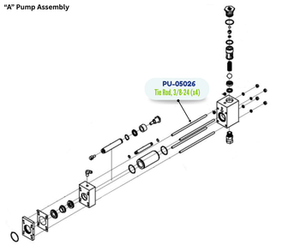 PMC TIE ROD, 3/824 (PU05026) (PU-05026)