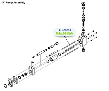 PMC TIE ROD, 3/824 (PU05026) (PU-05026)