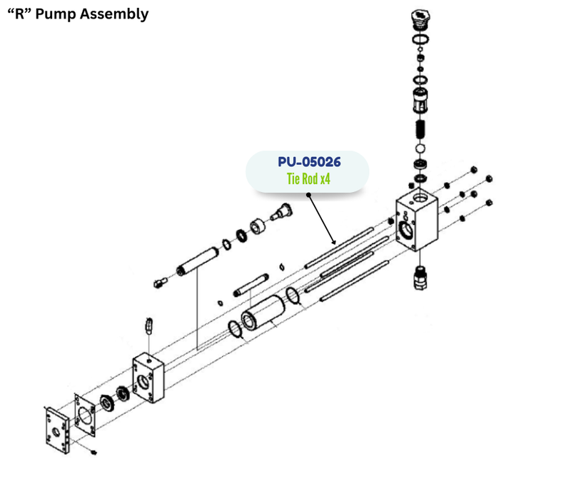 PMC TIE ROD, 3/824 (PU05026) (PU-05026)