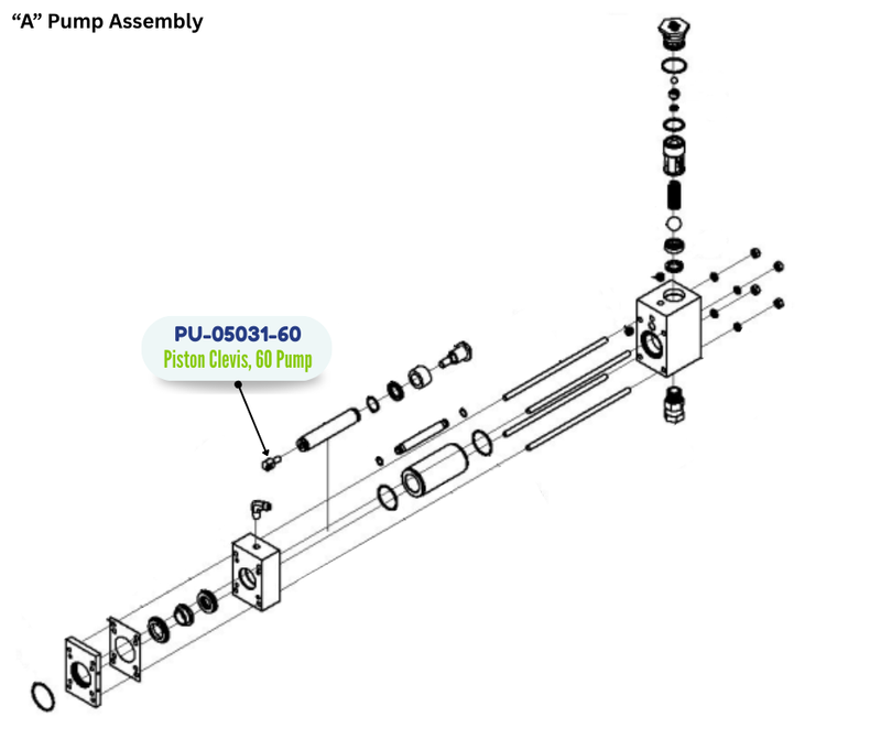PMC PISTON CLEVIS, 60 PUMP (PU0503160) (PU-05031-60)