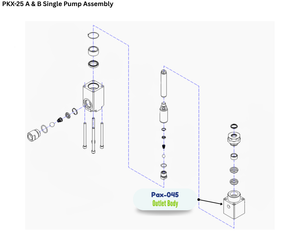 OUTLET BODY (PAX045) (PAX-045)