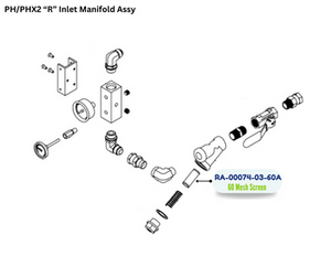 PMC 60 MESH SCREEN (RA000740360A) (RA-00074-03-60A)
