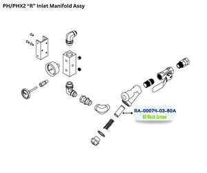 PMC 80 MESH SCREEN (RA000740380A) (RA-00074-03-80A)