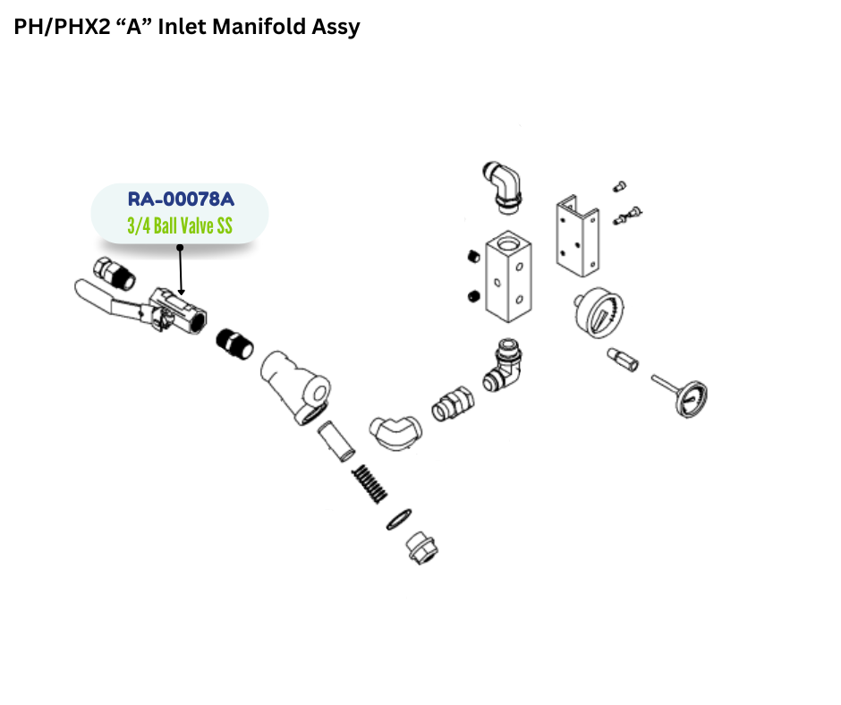 PMC 3/4 NPT BALL VALVE; SS; 1000 PSI (RA00078A) (RA-00078A)