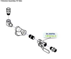 PMC 3/4 NPT BALL VALVE; SS; 1000 PSI (RA00078A) (RA-00078A)