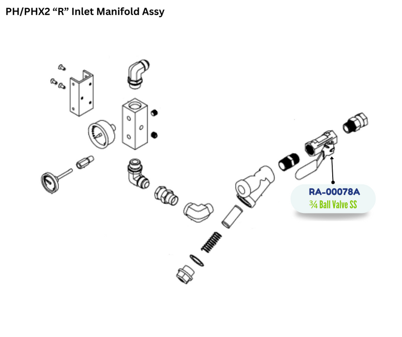 PMC 3/4 NPT BALL VALVE; SS; 1000 PSI (RA00078A) (RA-00078A)