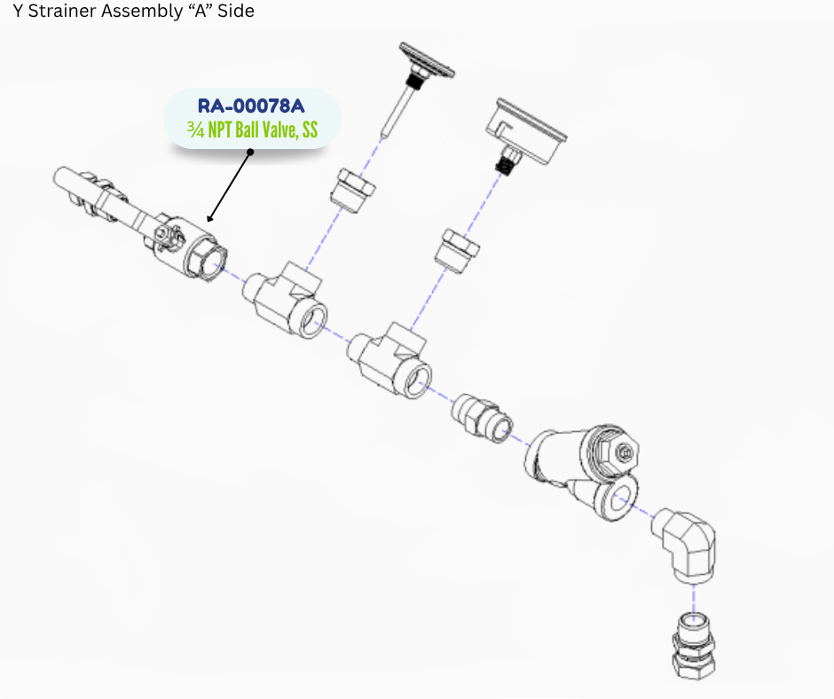 PMC 3/4 NPT BALL VALVE; SS; 1000 PSI (RA00078A) (RA-00078A)