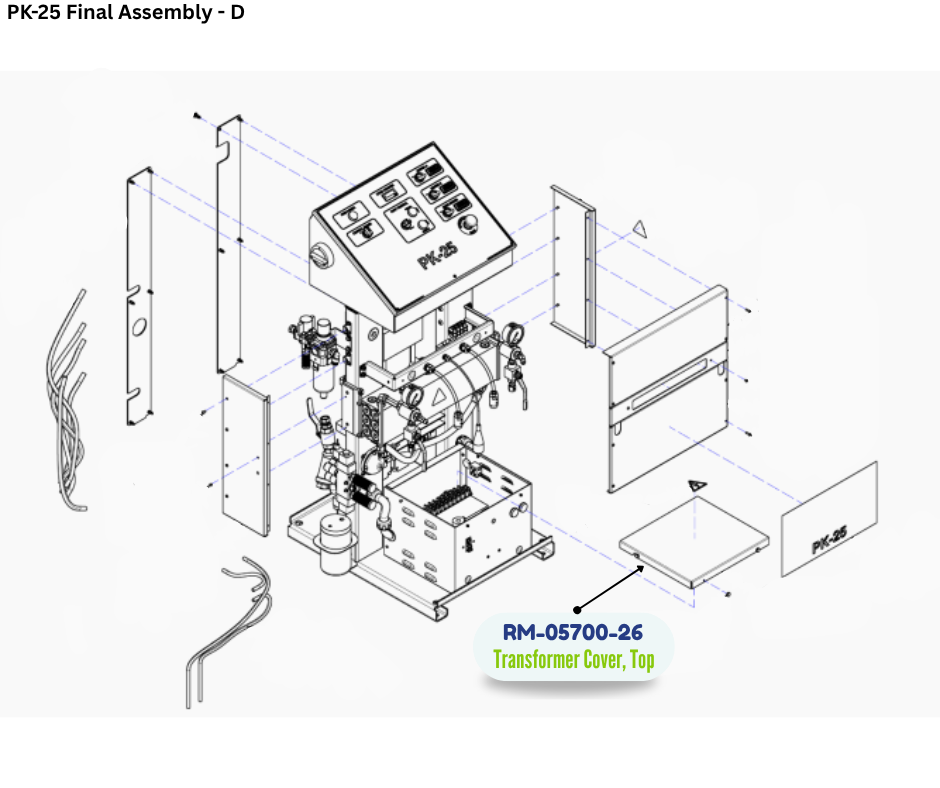 PMC TRANSFORMER COVER, TOP (RM0570026) (RM-05700-26)