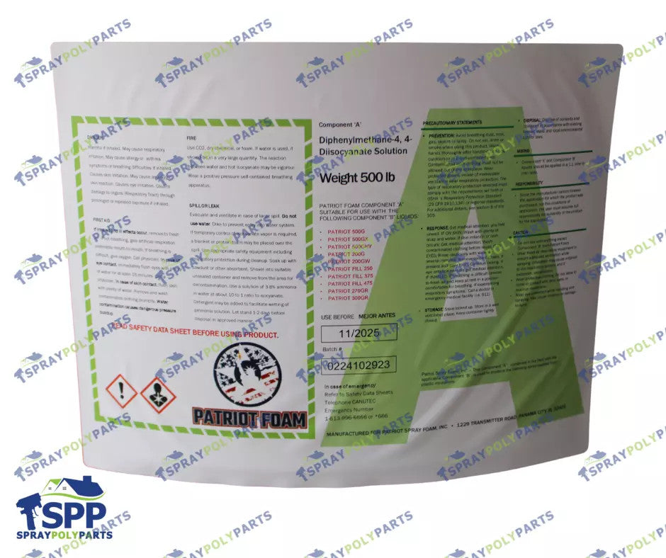 PATRIOT FOAM 500GHY HIGH YEILD OPEN CELL SPRAY FOAM (PATRIOT500GHYSET) (PATRIOT-500GHY-SET)