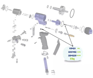 FX90 007 ORING KIT 50 PK (25M239)